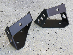 Black Windshield Light Mounts