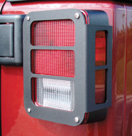 Black Powder Coated Tail Light Armor