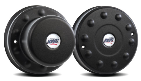 19.5" Stainless Steel Cover-Up Hub Covers Stealth Black