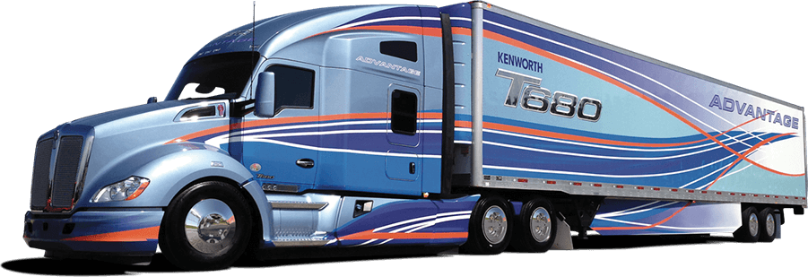 Blue Kenworth T680 Advantage