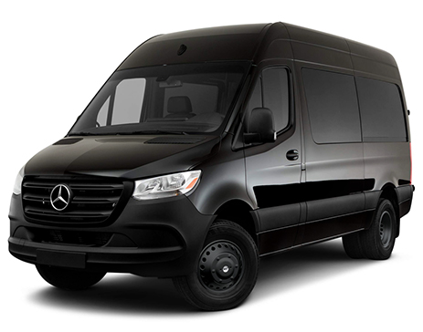 Black Sprinter Van with Stealth Black Simulators