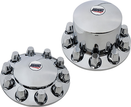 Chrome Plastic Axle Covers