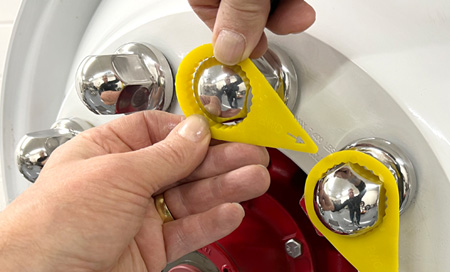 Installing Safety Lug Check Indicators