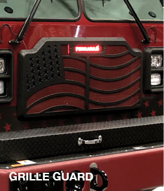 Black Powder-Coated Grille Guard