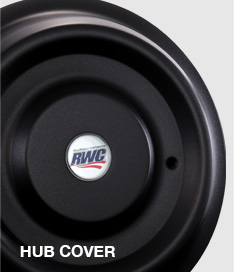 Black Powder-Coated Hub Cover