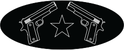 Dual Guns Logo Plate for RWC Peterbilt Pedals