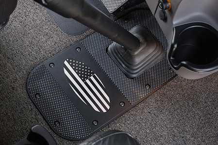 Classic Black Diamond Billet Shifter Floor Cover