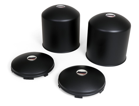 Stealth Black Axle Cover Trim Kit with Logos