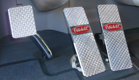 Peterbilt 379, 386, 388, 389 Billet Pedals available at Peterbilt Dealers