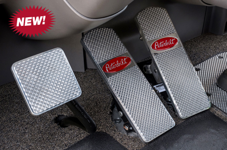 Peterbilt 379, 386, 388, 389 Pyramid Diamond Fine-Cut Billet Pedals available at Peterbilt Dealers