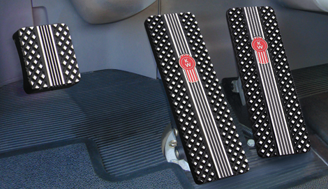 Kenworth T700, T800, W900, T440 & T470 Black Billet Pedals (1994-2006) available at Kenworth Dealers