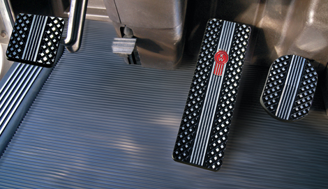 Kenworth T700, T800, W900 Black Billet Pedals (2007-Current) available at Kenworth Dealers