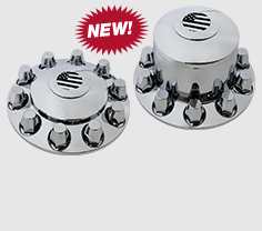 Chrome Plastic Axle Covers