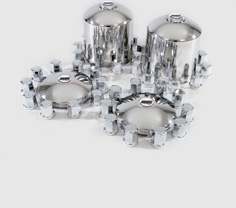 Stainless Steel Gear-Nut Axle Cover Trim Kit