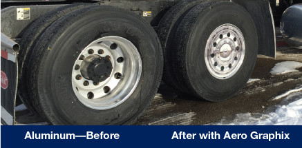 Aluminum Wheel Before & After with Aero Graphix