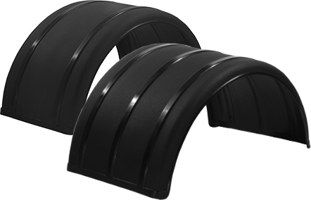 19” & 25” Black Poly Single Arch Fenders