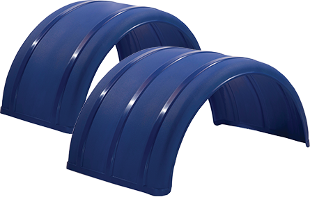 19” & 25” Blue Poly Single Arch Fenders