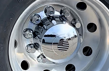 Rear Chrome Plastic Axle Cover with RLF Technology