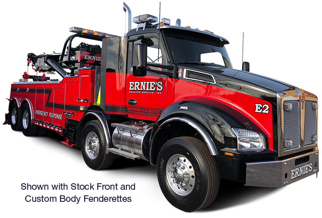 Kenworth Truck with Stock Front and Custom Body Fenderettes