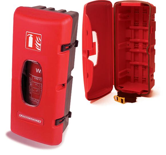 Front Loading Fire Extinguisher Case
