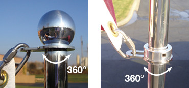 "Liberty" Vehicle Flag Pole System 360 Rotation