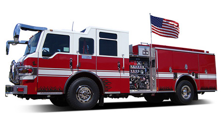 The “Liberty” Vehicle Flag Pole System on Fire Truck