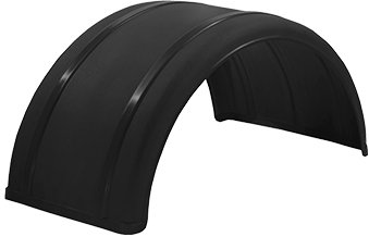 Black 19" Single Arch Poly Fender