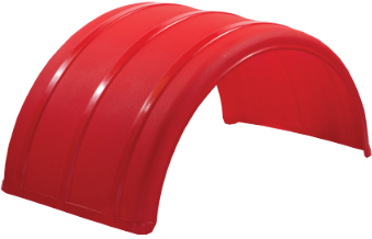 Red 25" Single Arch Poly Fender