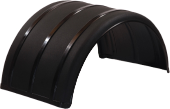 Black 25" Single Arch Poly Fender