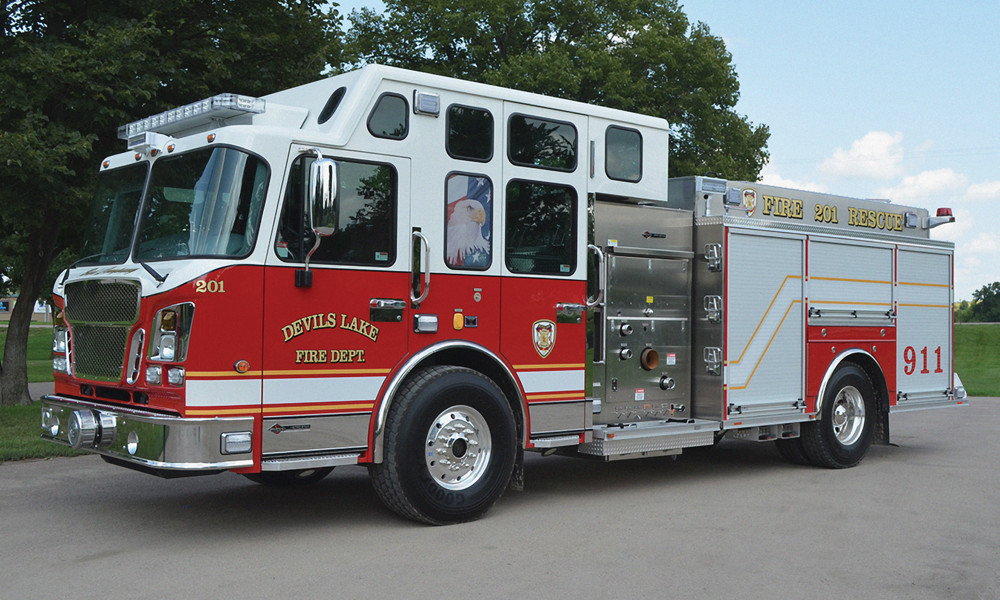 Fire Truck with Axle Covers