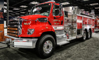 Fire Truck with Axle Covers and Grille Cover