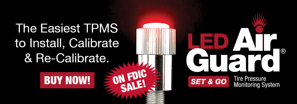 LED AirGuard Set & Go Tire Pressure Monitoring System: The Easiest TPMS to Install, Calibrate & Re-Calibrate. Buy now!