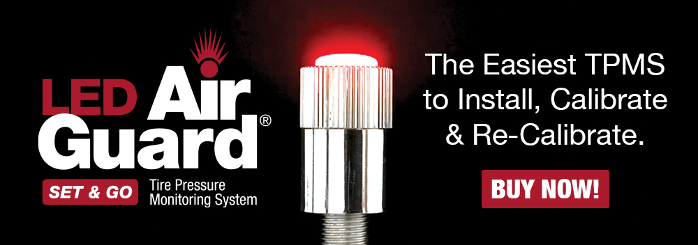 LED AirGuard Set & Go Tire Pressure Monitoring System: The Easiest TPMS to Install, Calibrate & Re-Calibrate. Buy now!