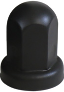 33mm w/ 2” flange, Height: 2-9/16”, Stealth Black Stainless Steel Lug Nut Cover