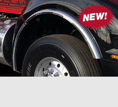 Peterbilt and Kenworth Stainless Steel Fenderettes