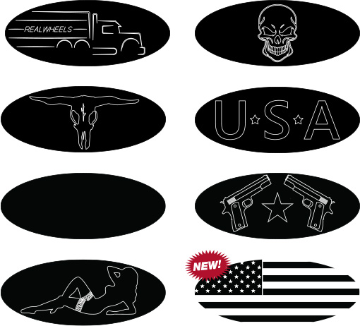 Optional Peterbilt Custom Emblem Plates