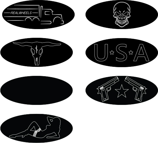 Peterbilt Custom Emblem Logo Plates