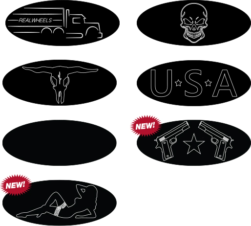 Peterbilt Custom Emblem Logo Plates
