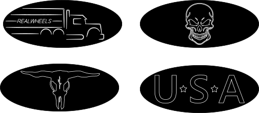 Peterbilt Pedal Logo Plates